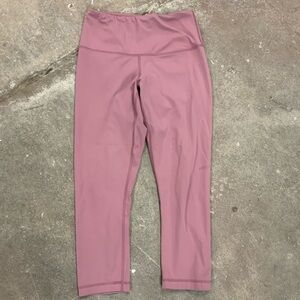 Yogalicious Lux Leggings S Mid Rise Yoga Pants Pink Rose Athleisure Workout OBO